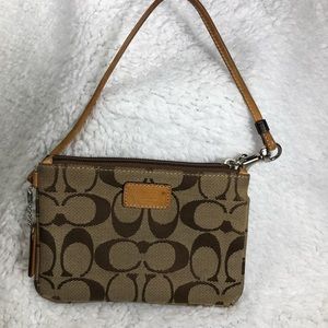 Coach zip wristlet